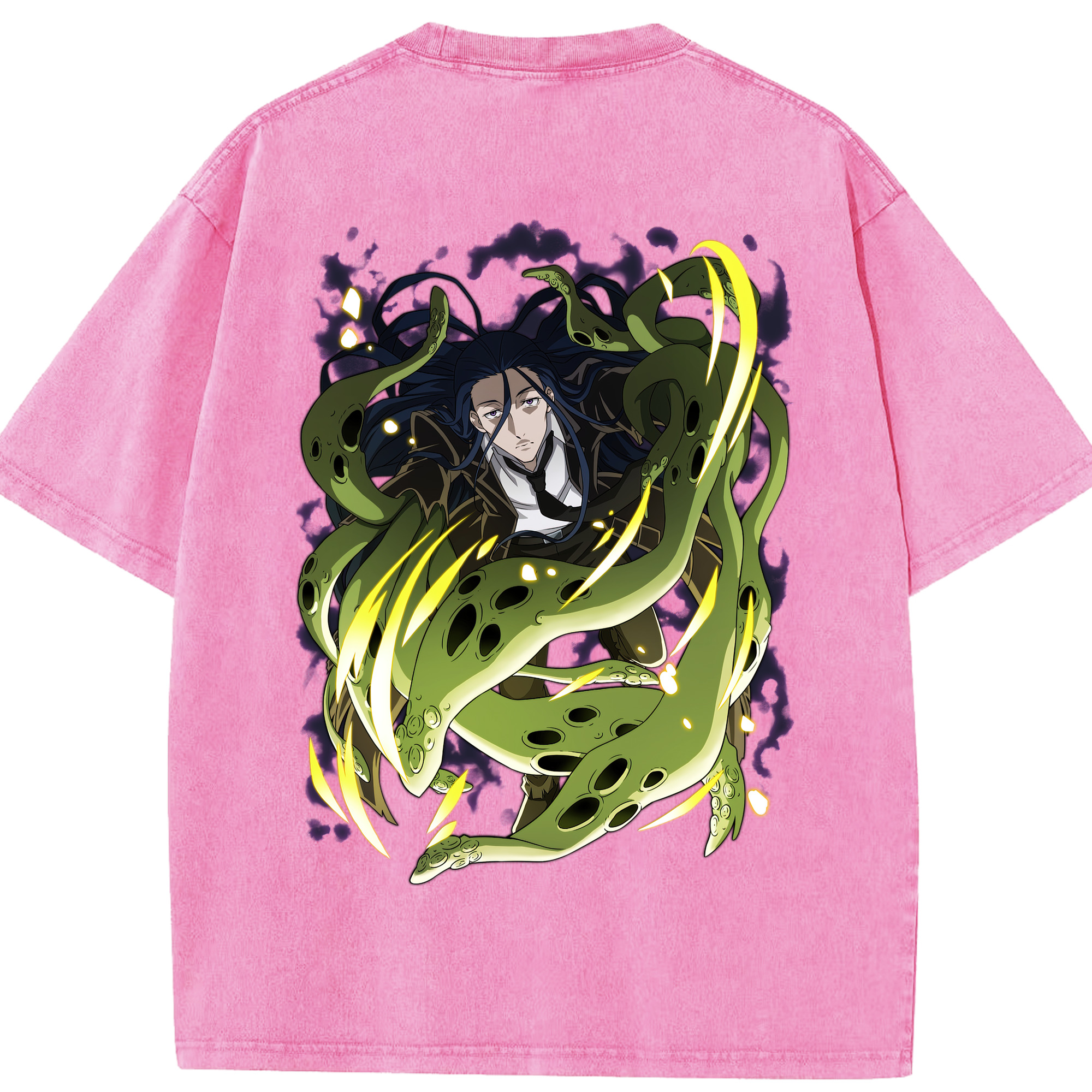 （画像用） 文豪ストレイドッグス Bungo Stray Dogs 綿100% ヴィンテージ風 半袖Tシャツ（背面プリント）